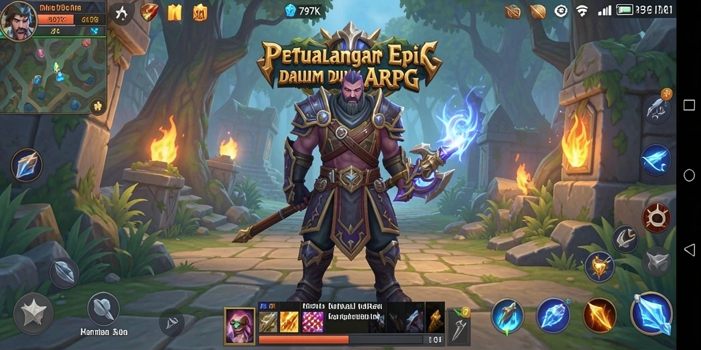 Gameplay seru dalam dunia ARPG yang menantang.
