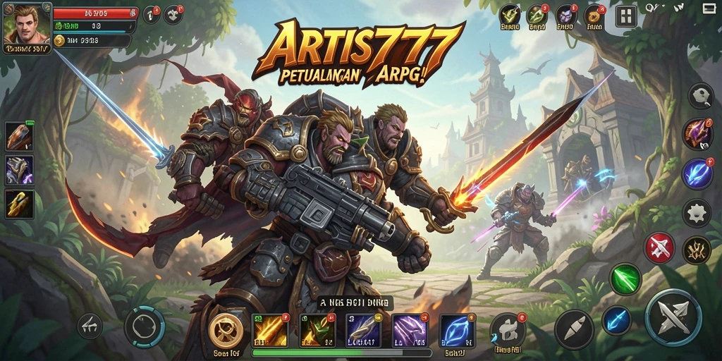 Tampilan menawan dari gameplay ARPG di ARTIS777.