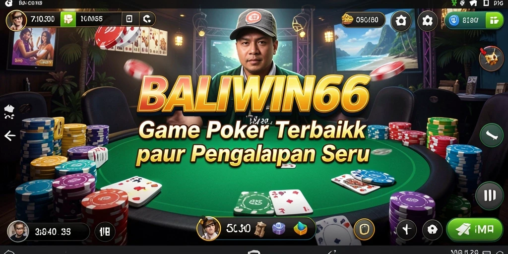 Screenshot gameplay poker menampilkan suasana seru dan interaksi pemain.