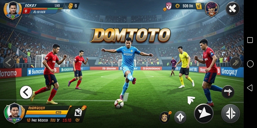 Gameplay menarik dari DOMTOTO yang menunjukkan aksi olahraga yang seru.