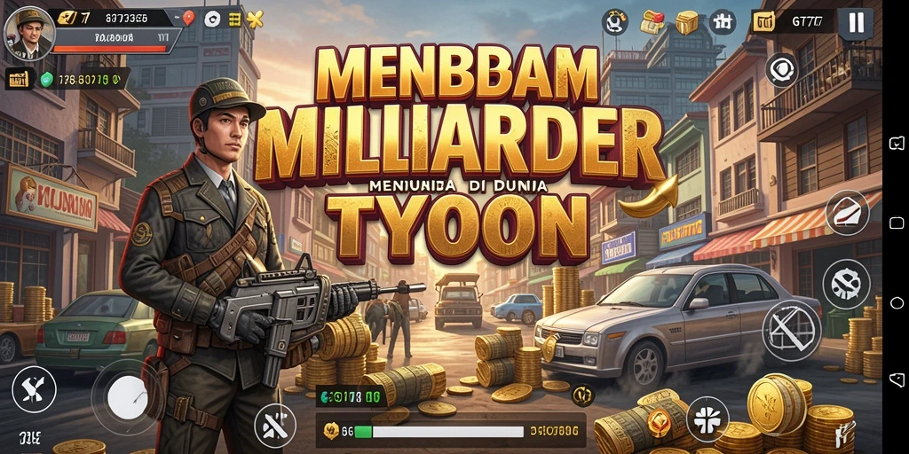 Tampilan gameplay GT777 menunjukkan simulasi bisnis yang menarik.