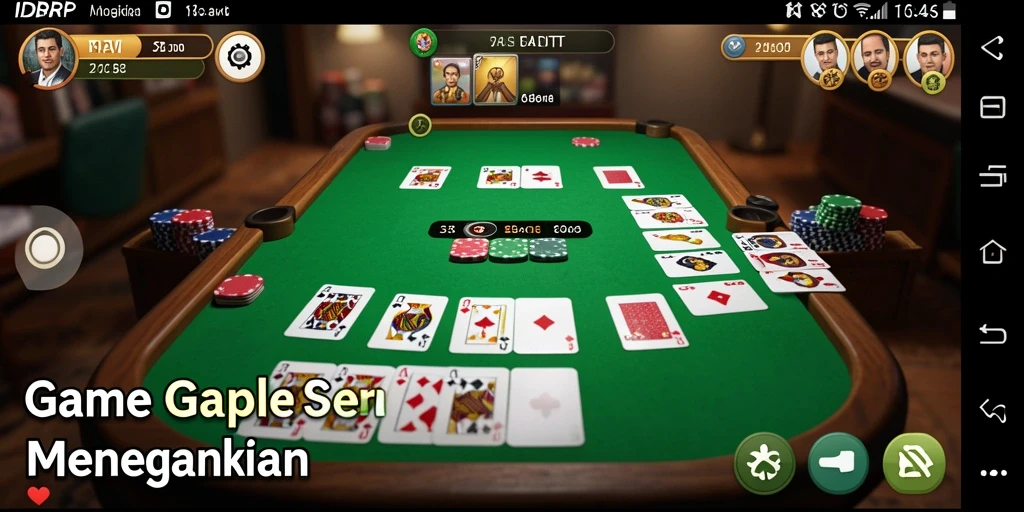 Gameplay seru IDRRP dengan teman-teman di Gaple.