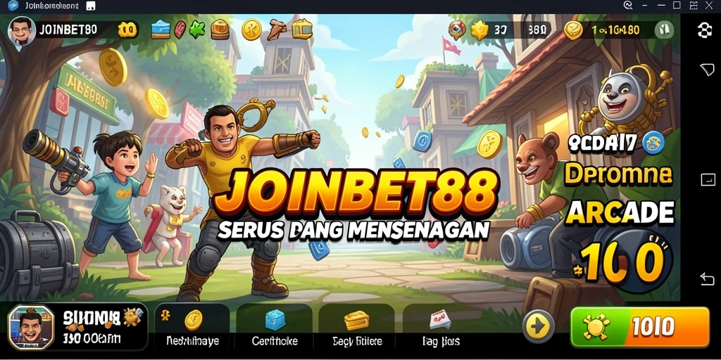Tampilan gameplay menarik dari JOINBET88 yang menggambarkan sensasi arcade.