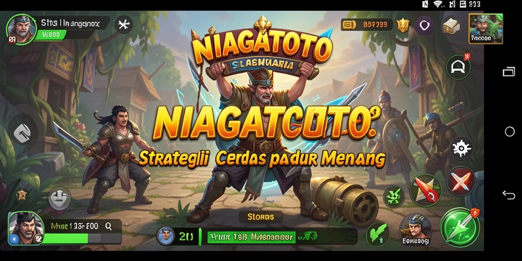 Tangkapan layar gameplay NIAGATOTO yang penuh aksi dan strategi.