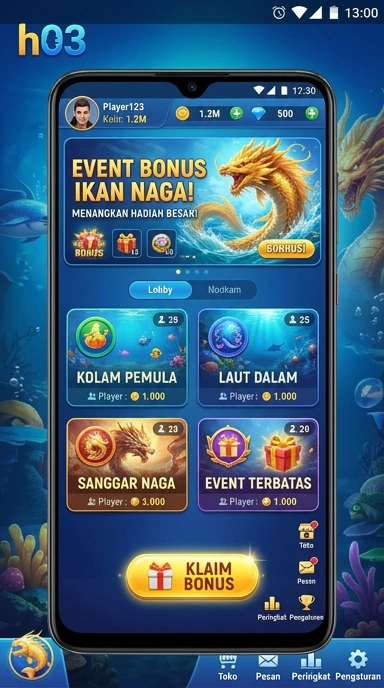 Screenshot aplikasi yang menampilkan proses unduh cepat di h03.